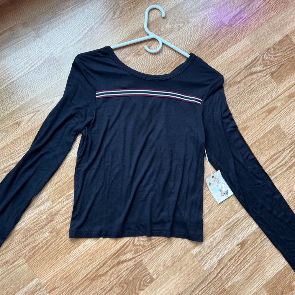 Black Long Sleeve Women's Top